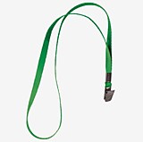 Лента для бейджа deVENTE зеленая, текстильная 40см с металлическим клипом