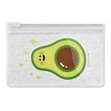 Картодержатель пластиковая Феникс+ "Авокадо" гибкая молния 12*7,5см