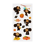 Наклейки Мульти-Пульти "Чебурашка" 13 наклеек, гелевые																				