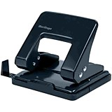 Дырокол Berlingo 20л черный, металлический, с линейкой