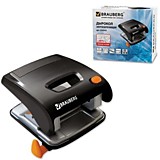 Дырокол Brauberg 30л "Leistung" черный, энергосберегающий