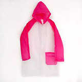 Дождевик детский «Гуляем под дождём», р-р XL, розовый