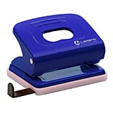 Дырокол Lamark 20л синий металлич., с линейкой