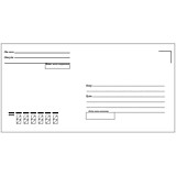 Конверт Е65 "Кому-куда" стрип 110*220мм РяжскГознак