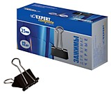 Зажим 25мм Expert 12шт., черный, канцелярский