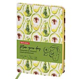 Ежедневник B6 недатиров. Brauberg Vista "Avocado" 136л под кожу твердый