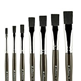 Кисть Щетина №8 "Художник" Байкал черная, плоская