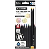 Карандаши 12цв Brauberg Black Wood/Черное дерево, грифель мягкий 3мм