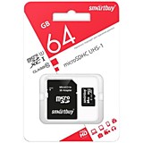 Карта памяти microSDXC SmartBuy 64GB UHS-1 Class 10