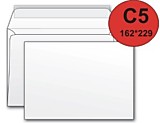 Конверт С5 белый стрип 162*229мм, серая запечатка