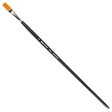 Кисть Синтетика жёсткая №8 плоская, длинная ручка Brauberg ART