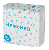 Салфетки 100шт "Неженка" белый