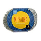 Губка д/посуды металлическая "Аквамаг" 3шт