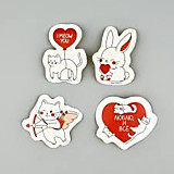 Набор стикеров «Влюблённые» 5*5см	