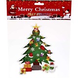 Наклейка на стекло 19*20 см "Елочка новогодняя", пвх																									