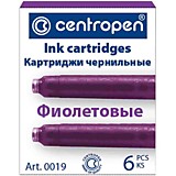 Баллончик для перьевых ручек CENTROPEN фиолетовый __