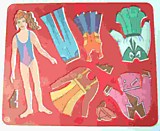 Трафарет Луч "Катин гардероб" пластмассовый 