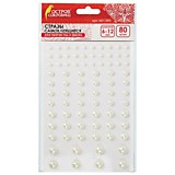 Стразы самоклеящиеся "Жемчуг" 6-12мм 80шт Остров Скоровищ