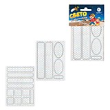 Наклейки светоотражающая для велосипедов 150*92мм белые