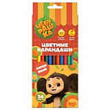 Карандаши 24цв Мульти-Пульти "Чебурашка" шестигранные, картон