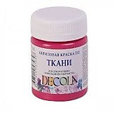 Краска по ткани акриловая 50мл Розовая светлая Decola