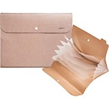 Папка с клапаном deVente "Glitter Shine" 6отд. 400мкм сверкающий розовый