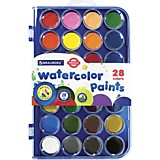 Акварель сухая 28цв Brauberg "Premium" кюветы 28мм, пенал