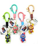 Брелок для ключей "Кролик с градиентом" керамическая фигурка 7см, с карабином, цвета ассорти 