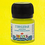 Краска акриловая ЗХК "Декола" 20мл глянцевая Лайм