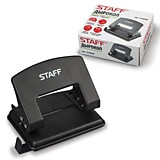 Дырокол Staff 20л черный металлич., эконом __