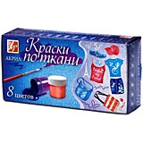 Краски по ткани 8цв 15мл Луч