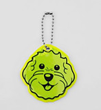 Светоотражающий элемент «Морда», двусторонний, 5.9×6 см, жёлтый