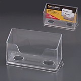 Подставка для визиток Brauberg "Contract" прозр. на 50шт, 100*40*65мм