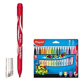 Фломастеры 18цв Maped "Jungle" утолщенные, смываемые, картон.уп.