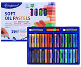 Пастель 36цв масляная Giorgione "Сlassic color" + 2 белых, круглая, 68*11мм, с держат. и точилкой