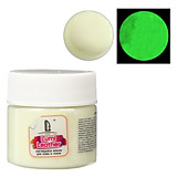 Краска акриловая LUXART Lumi 20мл жёлтый, жёлто-зелёное свечение,люминесцентная (светящ.в темноте)