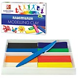 Пластилин 8цв/160гр Луч Классика со стеком 