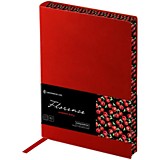 Ежедневник B6 недатиров. Greenwich Line® "Florence" 160л красный,кожзам,цв. срез