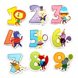 Ластик "Цифры" ассорти