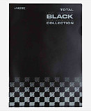 Папка-уголок А4 deVENTE "TOTAL BLACK" 180мкм непрозрачная черная с дизайном