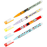 Ручка гелевая стираемая MESHU "Juicy cats" синяя 0,5мм, корпус ассорти, софт-тач																			