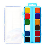 Акварель 12цв медовая ЮНЛАНДИЯ "ЮНЛАНДИК-ХУДОЖНИК", пластик.пенал, без кисти 