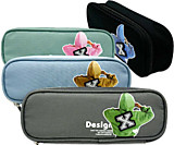 Пенал-косметичка "Свитшот" овальный, текстиль, 1 отделение на молнии, ассорти