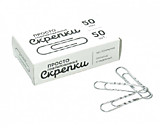 Скрепки 50мм 50шт Глобус Рыльск гофрированные