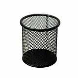 Стакан д/канц. принадлежн. J.Otten метал.черный, 90*100мм кругл.