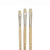 Кисть Щетина №6 (10мм) Сонет плоская, длинная ручка 