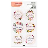 Наклейка для цветов "Важен каждый миг" 16*9,5см