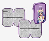 Пенал deVente "Beauty" 205*120мм двухстворчатый, на молнии