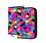 Пенал ErichKrause "Disco Style" разноцветный 1отд.,  135x205x30мм