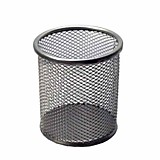 Стакан д/канц. принадлежн. J.Otten метал.серебро, 90*100мм кругл.